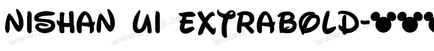 Nishan Ui ExtraBold字体转换